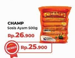 Promo Harga Champ Sosis Ayam 500 gr - Yogya
