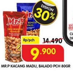 Promo Harga MR.P Peanuts Mete Madu, Balado 80 gr - Superindo