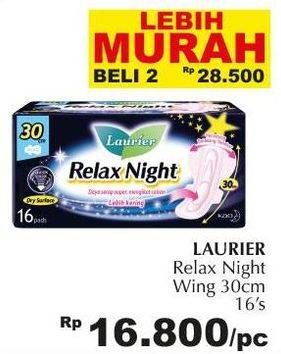 Promo Harga Laurier Relax Night 30cm 16 pcs - Giant