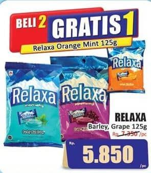 Promo Harga Relaxa Candy Barley Mint, Grape Mint 125 gr - Hari Hari