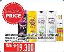 Promo Harga Clear/Sunsilk/Dove Shampoo  - Hypermart