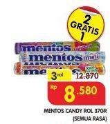Promo Harga MENTOS Candy Roll, All Variants per 3 pcs 37 gr - Superindo