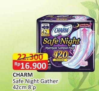 Promo Harga Charm Safe Night Gathers 42cm 8 pcs - Alfamart