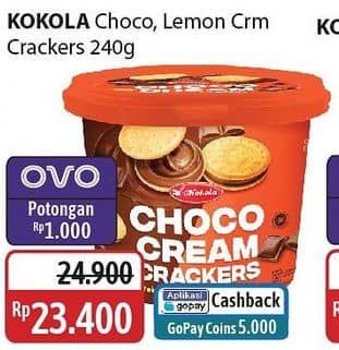 Promo Harga Kokola Cream Crackers Choco, Lemon 240 gr - Alfamidi