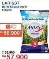 Promo Harga Larisst Beras Kepala Super 5000 gr - Indomaret