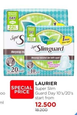 Promo Harga Laurier Super Slimguard Day 22.5 Cm 10 pcs - Watsons