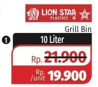 Promo Harga LION STAR Grill Bin 10 ltr - Lotte Grosir