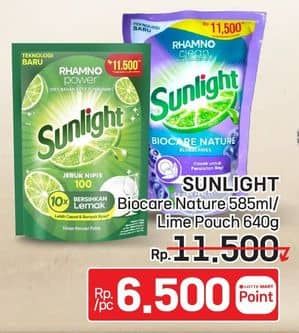 Promo Harga Sunlight Pencuci Piring Biocare Nature, Jeruk Nipis 100 585 ml - LotteMart