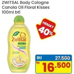 Promo Harga Zwitsal Natural Baby Cologne Fresh Floral Kisses With Canola Oil 100 ml - Indomaret