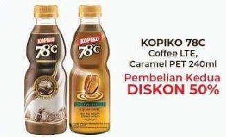Promo Harga Kopiko 78C Drink Coffee Latte, Caramel Frappe 240 ml - Alfamart