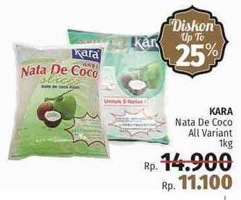 Promo Harga KARA Nata De Coco All Variants 1 kg - LotteMart