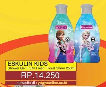 Promo Harga ESKULIN Kids Shower Gel Fruity Fresh, Floral Cheer 250 ml - Yogya