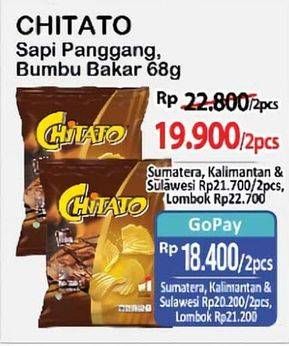 Promo Harga Chitato Snack Potato Chips Sapi Panggang Beef Barbeque 68 gr - Alfamart