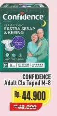 Promo Harga Confidence Adult Classic Night Ekstra Serap & Kering M8 8 pcs - Alfamart