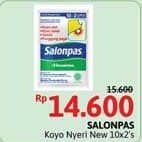 Salonpas Koyo Pereda Nyeri 10 pcs Diskon 6%, Harga Promo Rp14.600, Harga Normal Rp15.600