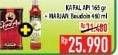 Promo Harga KAPAL API Kopi Bubuk Special 165gr + MARJAN Syrup Boudoin 460ml  - Hypermart