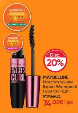 Promo Harga Maybelline Hypercurl Volum Express 9 ml - Guardian