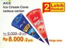Promo Harga AICE Cone All Variants 100 ml - Indomaret