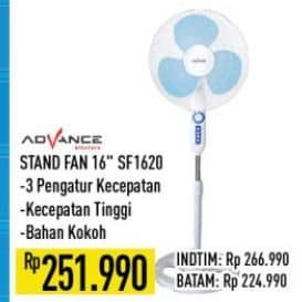 Promo Harga Advance SF-1620 Kipas Angin 16 Inch  - Hypermart