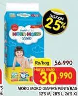 Promo Harga Genki Moko Moko Pants XL26, M32, L28 26 pcs - Superindo