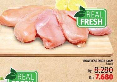 Promo Harga Ayam Dada Boneless per 100 gr - LotteMart