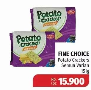 Promo Harga FINE CHOICE Potato Crackers All Variants 151 gr - Lotte Grosir