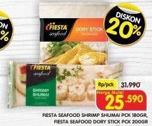 Promo Harga FIESTA Seafood Shrimp Shumai Pck 180gr, FIESTA Seafood Dory Stick Pck 200gr  - Superindo