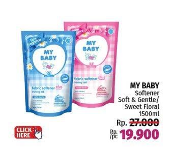 Promo Harga My Baby Fabric Softener Sweet Floral, Soft Gentle 1500 ml - LotteMart