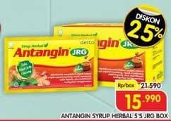 Promo Harga Antangin Jrg Syrup Herbal 5 sachet - Superindo