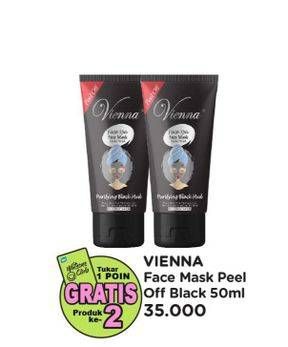 Promo Harga Vienna Face Mask Purifying Black Mud 50 ml - Watsons
