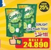 Promo Harga SUNLIGHT Pencuci Piring Jeruk Nipis 100 755 ml - Hypermart