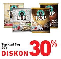 Promo Harga Top Coffee Kopi 20 pcs - Carrefour