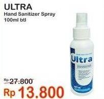 Promo Harga ULTRA Hand Sanitizer Spray 100 ml - Indomaret