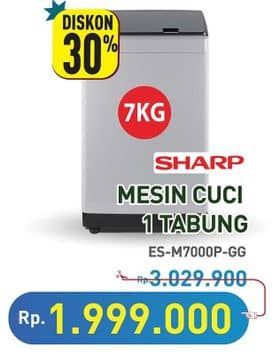 Promo Harga Sharp ES-M7000P-GG  - Hypermart