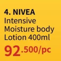 Promo Harga Nivea Body Lotion Intensive Moisture 400 ml - Guardian