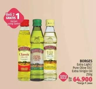 Promo Harga BORGES Olive Oil Extra Light, Pure, Extra Virgin 250 ml - LotteMart