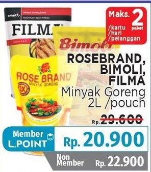Promo Harga ROSE BRAND / BIMOLI / FILMA MINYAK GORENG 2L  - LotteMart