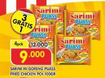 Promo Harga SARIMI Mi Instan Goreng Puass Fried Chicken 100 gr - Superindo