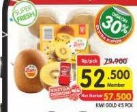 Promo Harga Kiwi Zespri Gold 4 pcs - Superindo