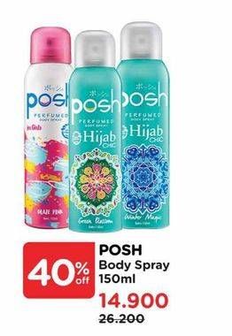 Promo Harga Posh Perfumed Body Spray   - Watsons