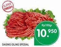 Promo Harga Daging Giling Sapi Spesial per 100 gr - Superindo