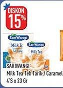 Promo Harga Sariwangi Milk Tea Teh Tarik, Caramel 4 pcs - Hypermart