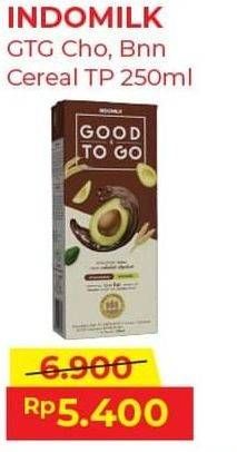 Promo Harga INDOMILK Good To Go Banana Strawberry, Chocolate Avocado 250 ml - Alfamart