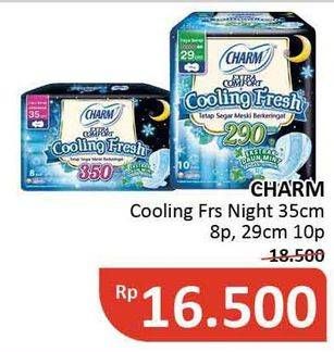 Promo Harga Charm Extra Comfort Cooling Fresh Wing 29cm, Wing 35cm 8 pcs - Alfamidi