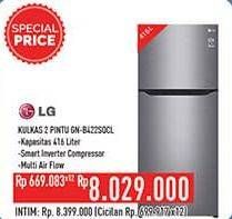 Promo Harga LG GN-B422SQCL | Kulkas 2 Pintu 416000 ml - Hypermart