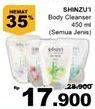 Promo Harga SHINZUI Body Cleanser All Variants 450 ml - Giant