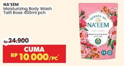 Promo Harga NAEEM Body Wash Taifi Rose 400 ml - Indomaret