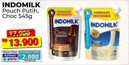 Promo Harga Indomilk Susu Kental Manis Plain, Cokelat 545 gr - Alfamart