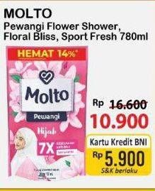 Promo Harga Molto Pewangi Floral Bliss, Flower Shower, Sports Fresh 780 ml - Alfamart