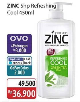 Promo Harga Zinc Shampoo Refreshing Cool 450 ml - Alfamidi